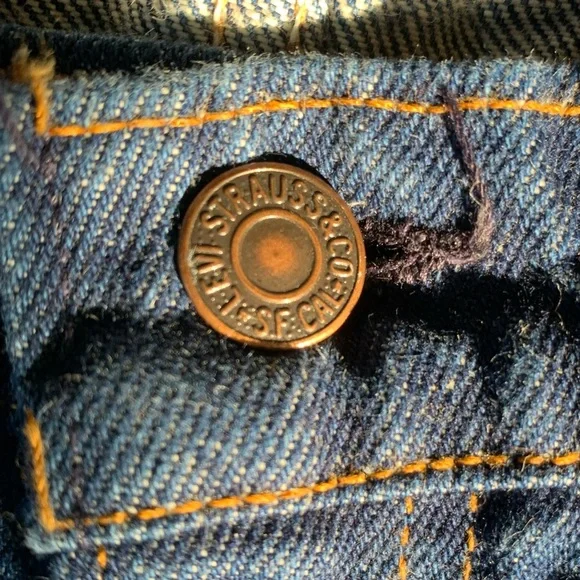 Vintage Levi’s 505 USA Made Straight Leg Dark Wash Jeans 34x32 - Picture 8 of 14